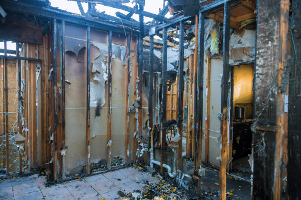 Professional Fire Damage Removal technician working in Valdese, NC
